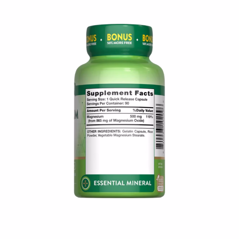 Nature's Truth Magnesium Oxide 500mg 90 Caps  2