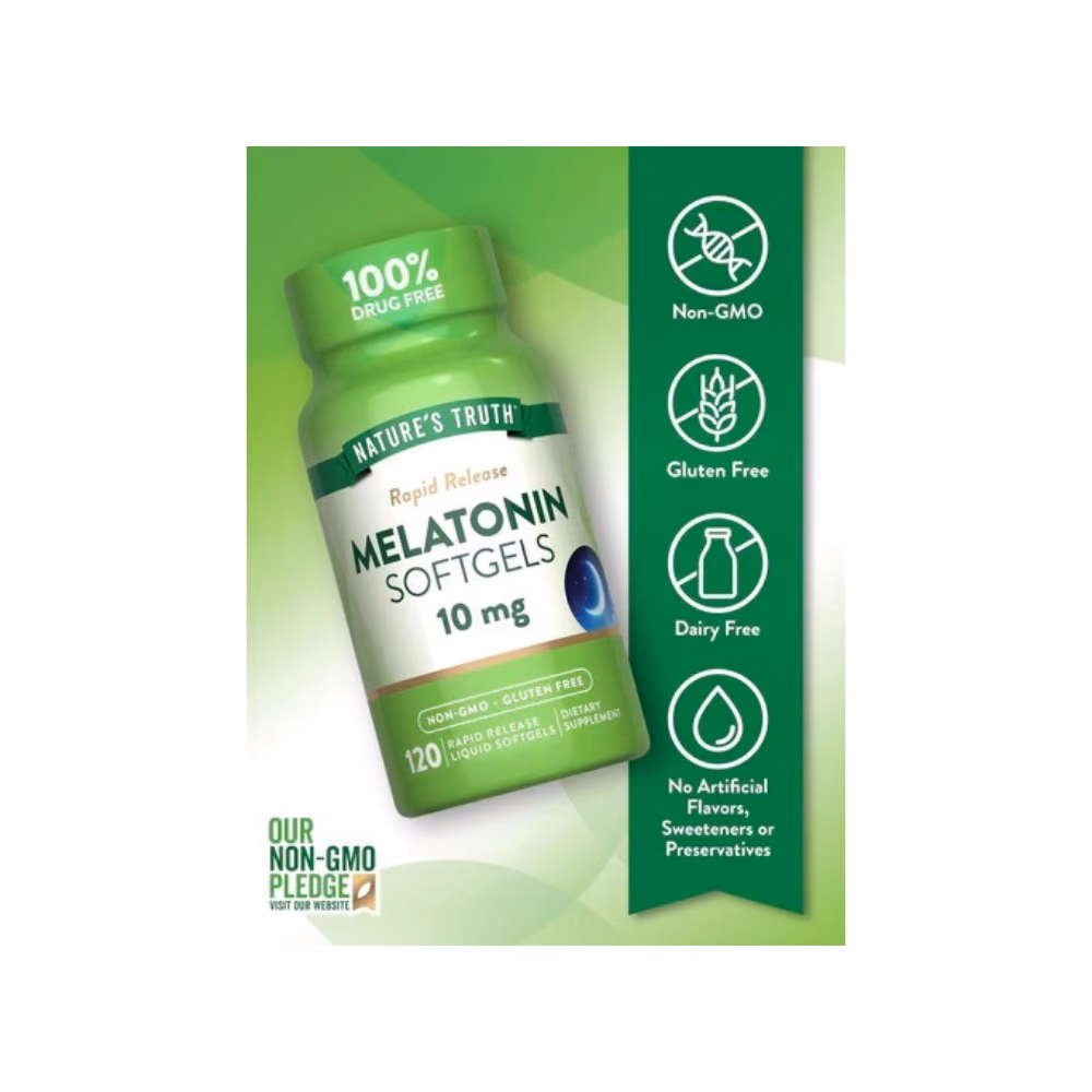 Nature's Truth Melatonin 10mg 120 Softgels 2