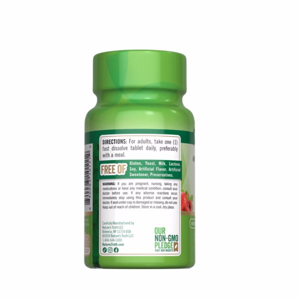 Nature's Truth Methylcobalamin B-12 1000mg 120 Tablets 4
