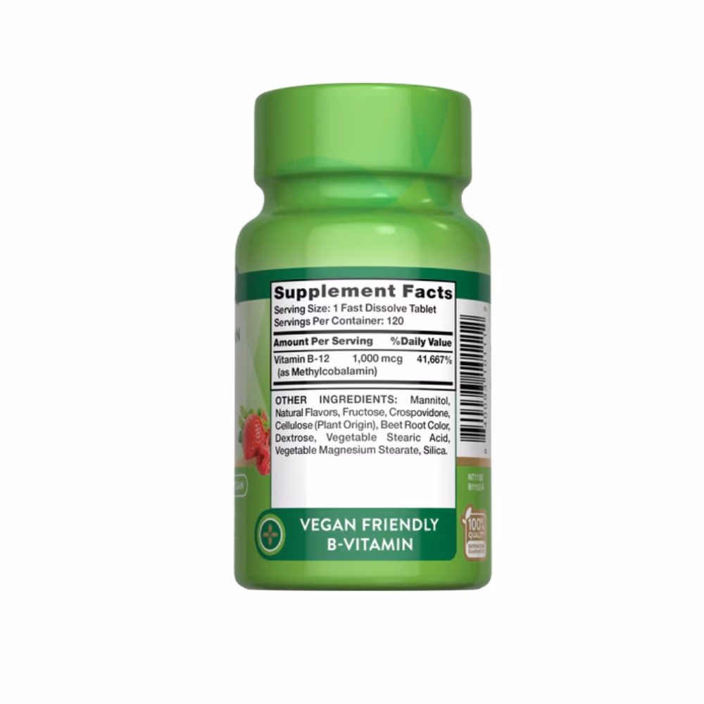 Nature's Truth Methylcobalamin B-12 1000mg 120 Tablets 3