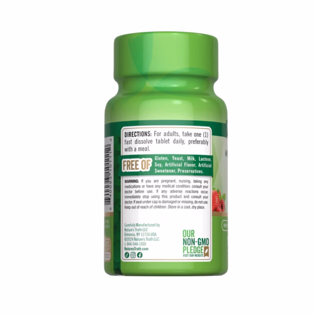 Nature's Truth Methylcobalamin B-12 1000mg 120 Tablets 2