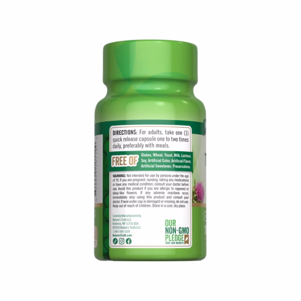 Nature's Truth Milk Thistle Seed 1000mg 100 Caps  4