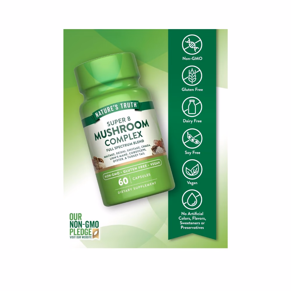 Nature's Truth Mushroom Complex Cap 60s 3