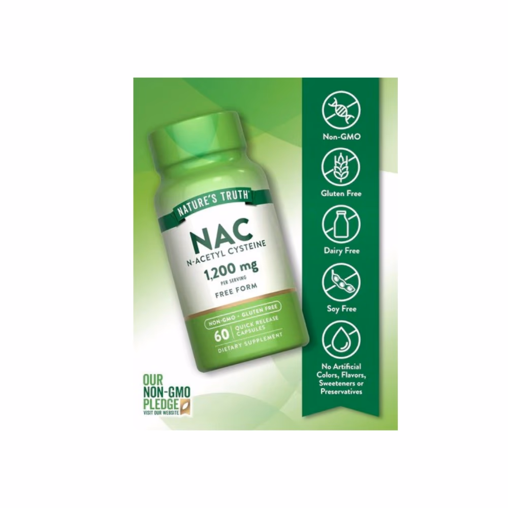 Nature's Truth NAC 1200mg 60 Caps 5