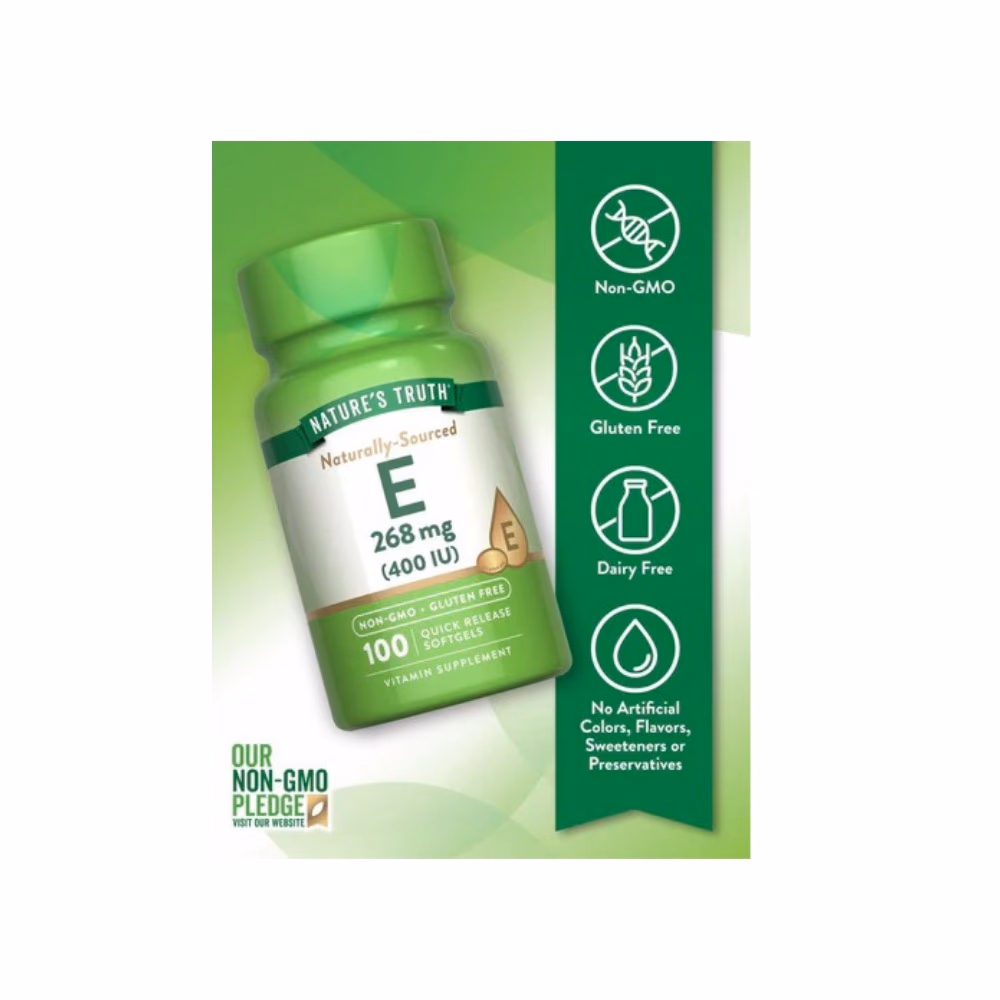 Nature's Truth Natural E 400IU 100 Softgels 4