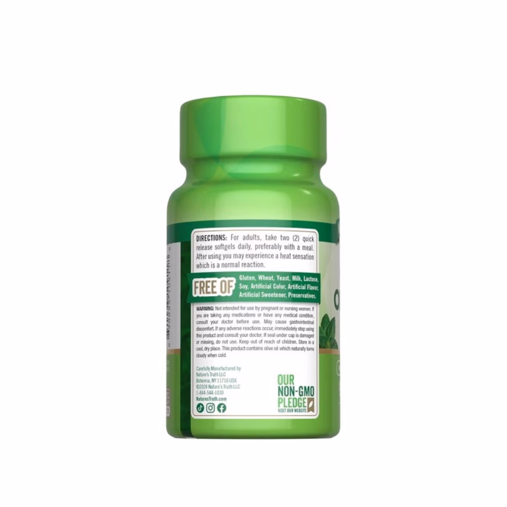 Nature's Truth Oil of Oregano 3000mg Softgels 90s 4