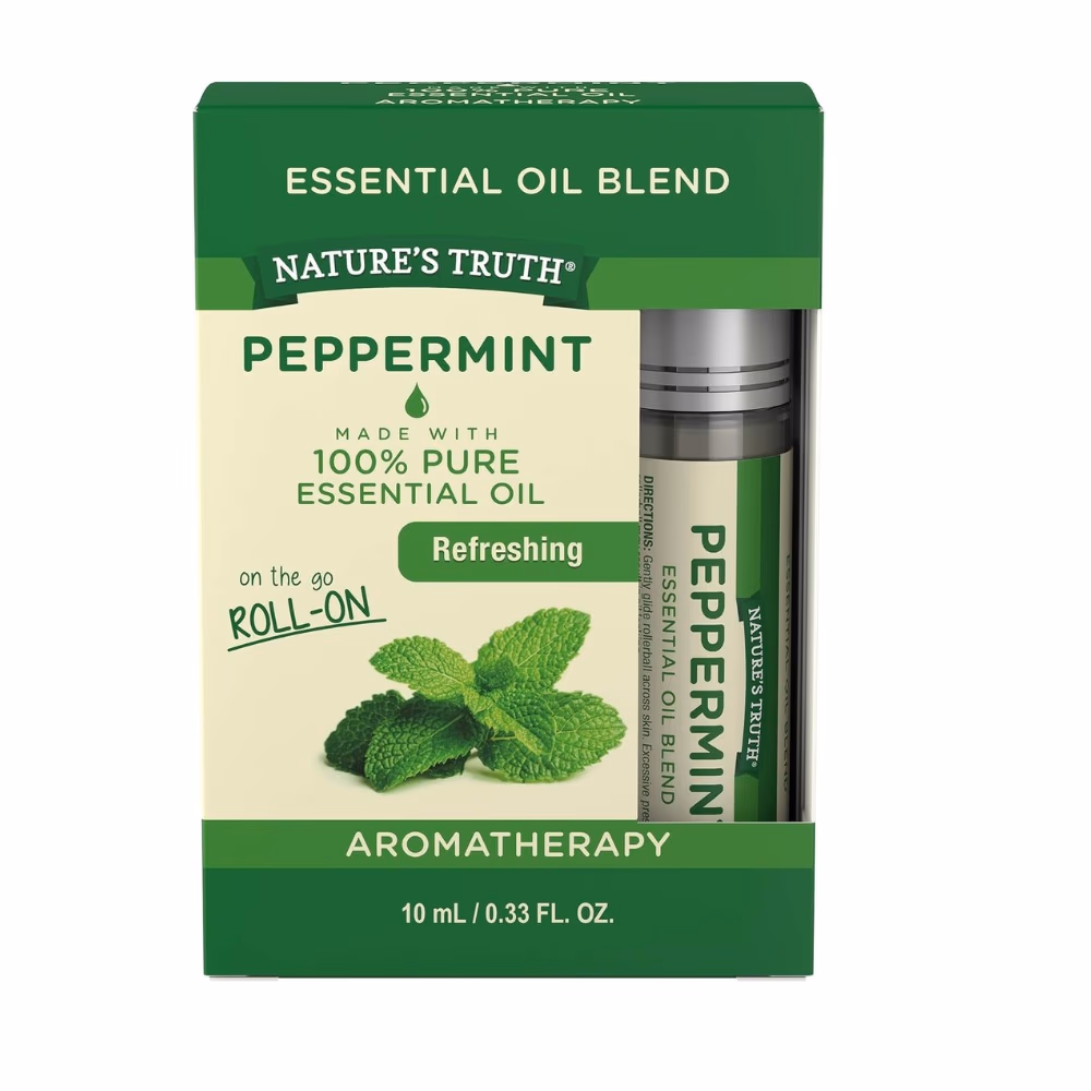 Nature's Truth Peppermint Oil Roll-On 10ml 2