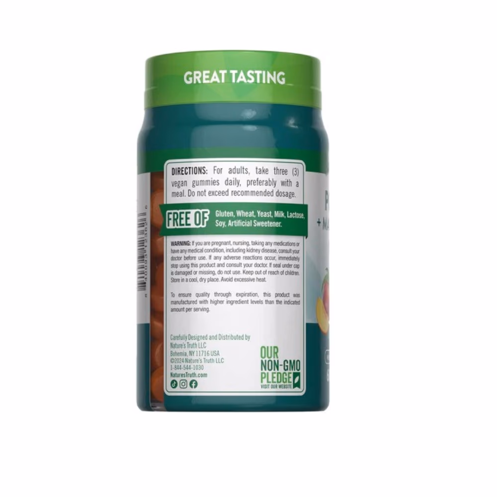 Nature's Truth Potassium Mag Citrate Peach-Strawberry Gummies 60s 3