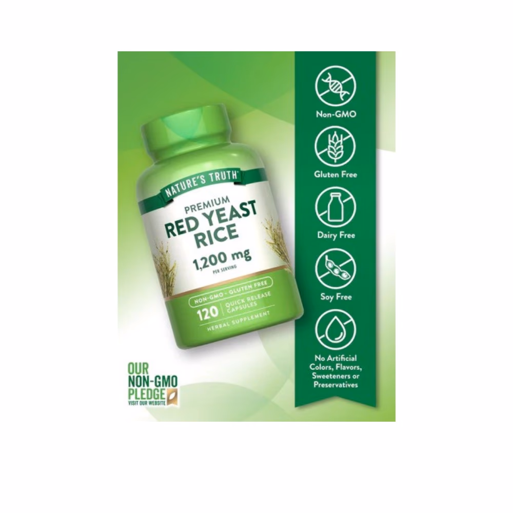 Nature's Truth Premium Red Yeast 1200mg Cap 120s 3