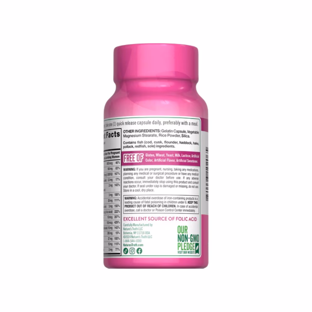 Nature's Truth Prenatal Vitamin & Mineral Formula Cap 60s 3