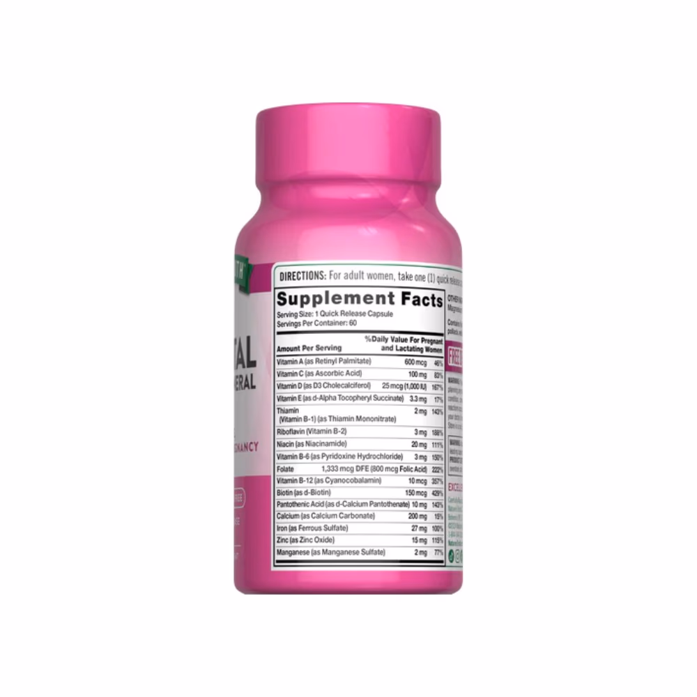 Nature's Truth Prenatal Vitamin & Mineral Formula Cap 60s 2
