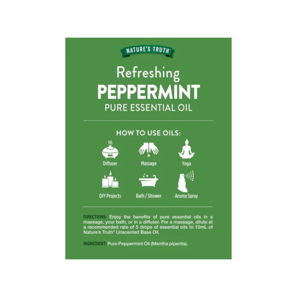 Nature's Truth Pure Essential Oil Peppermint 15ml 4