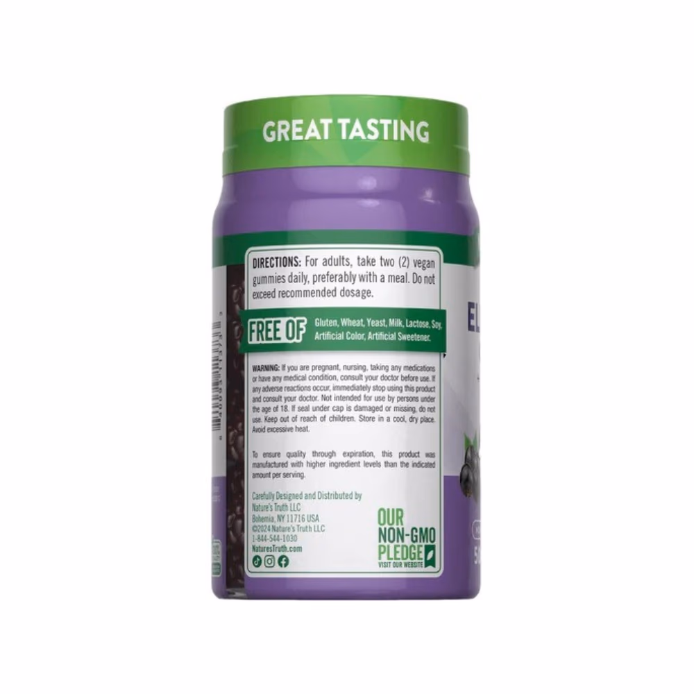 Nature's Truth Sambucus Elderberry Berry -50 Gummies  5