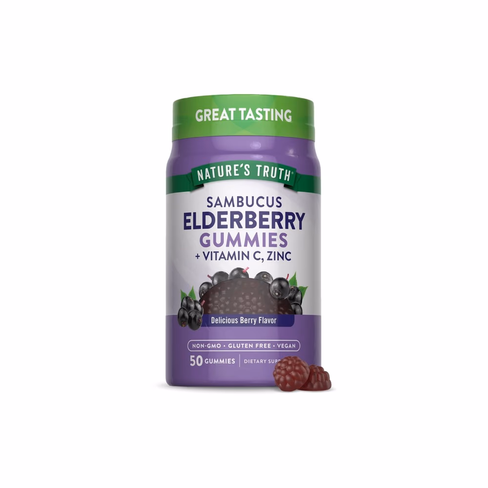Nature's Truth Sambucus Elderberry Berry -50 Gummies  2