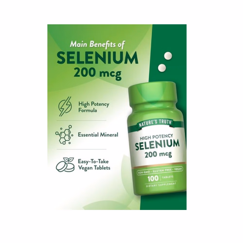 Nature's Truth Selenium 200mcg Tablets 100S 5