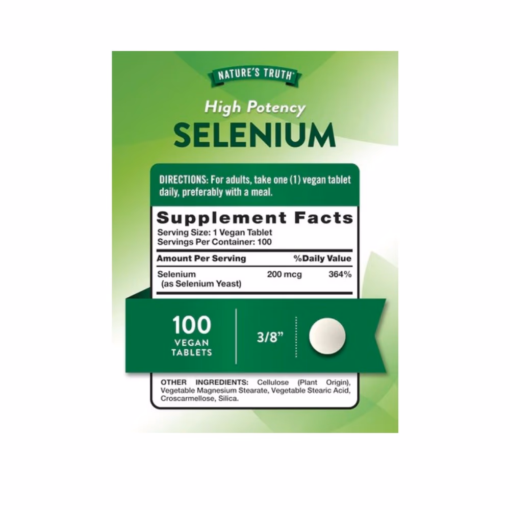 Nature's Truth Selenium 200mcg Tablets 100S 3