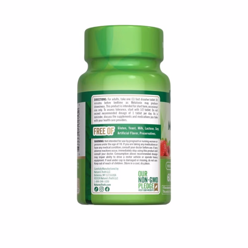 Nature's Truth Sleep Melatonin 12mg -60 Tablets  4