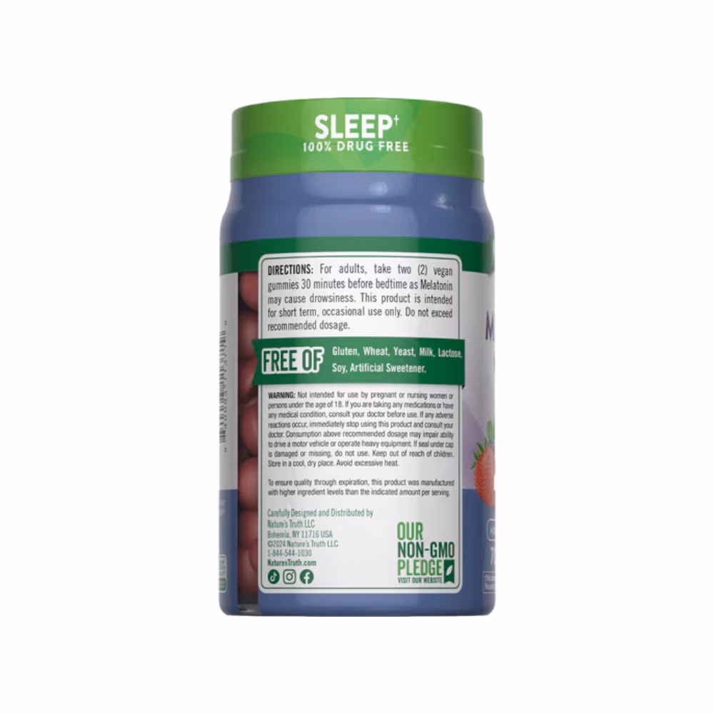 Nature's Truth Sleep Melatonin 10mg Mixed Berry - 70 Gummies  3