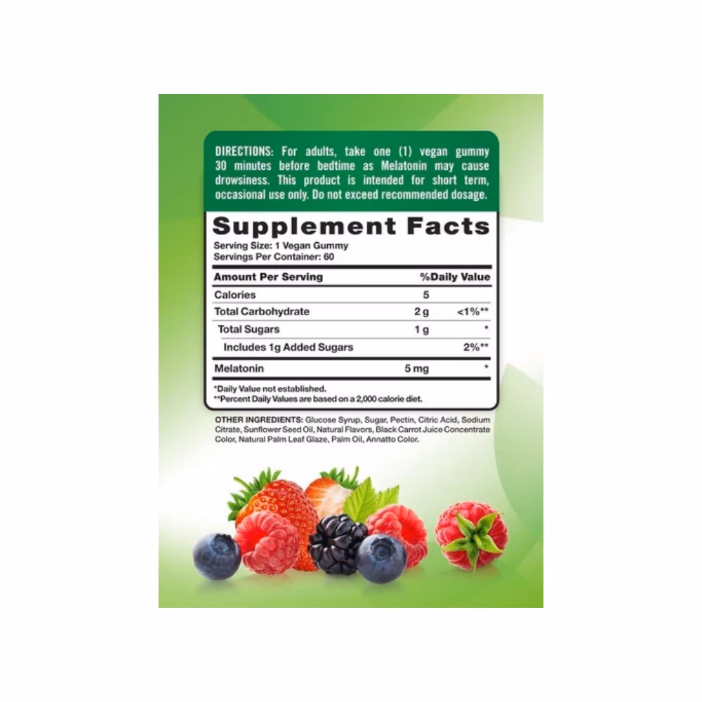 Nature's Truth Sleep Melatonin 5mg Mixed Berry - 60 Gummies 4