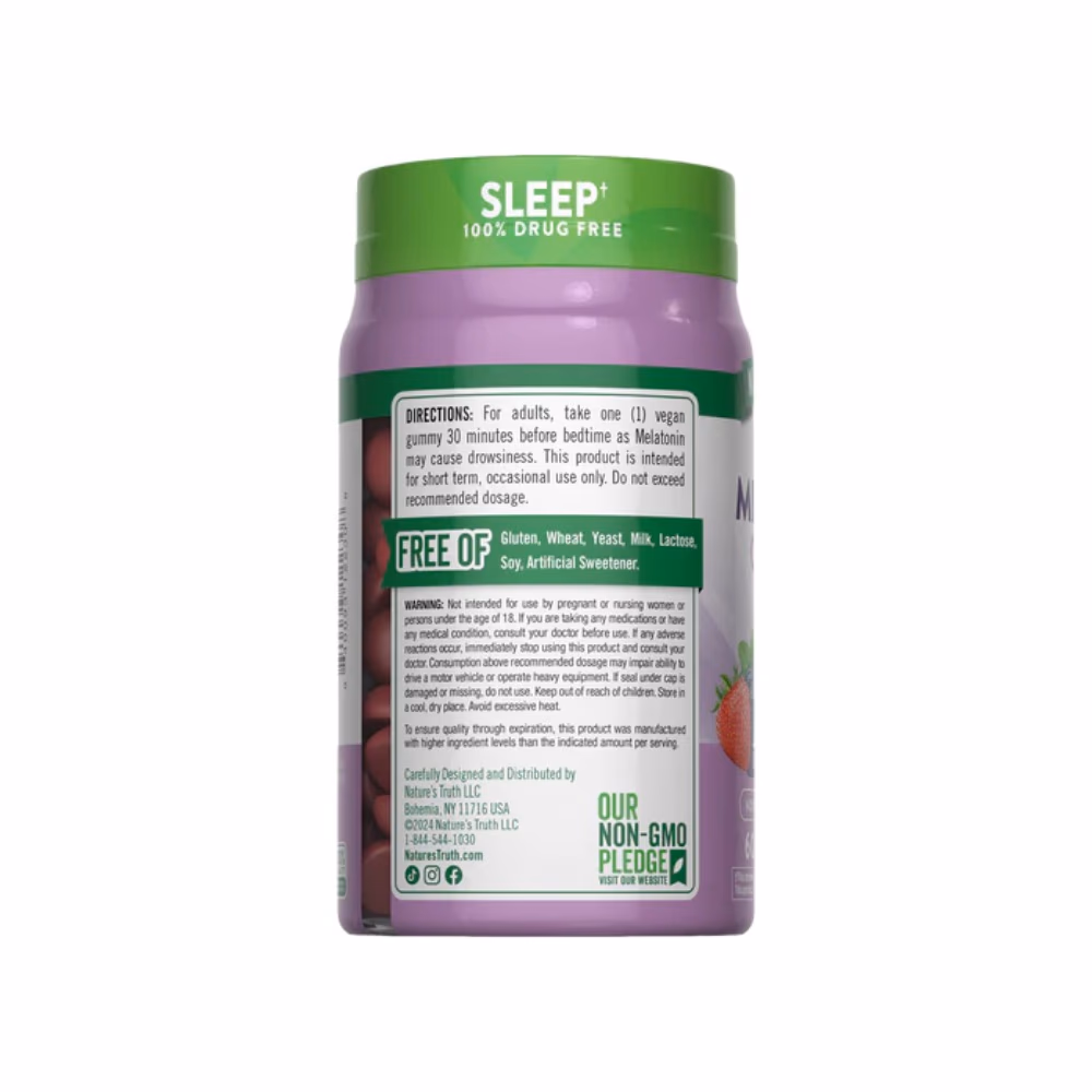 Nature's Truth Sleep Melatonin 5mg Mixed Berry - 60 Gummies 3