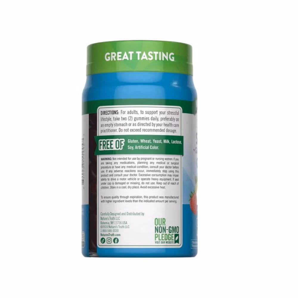 Nature's Truth Stress Support Lemon & Strawberry- 60 Gummies  5