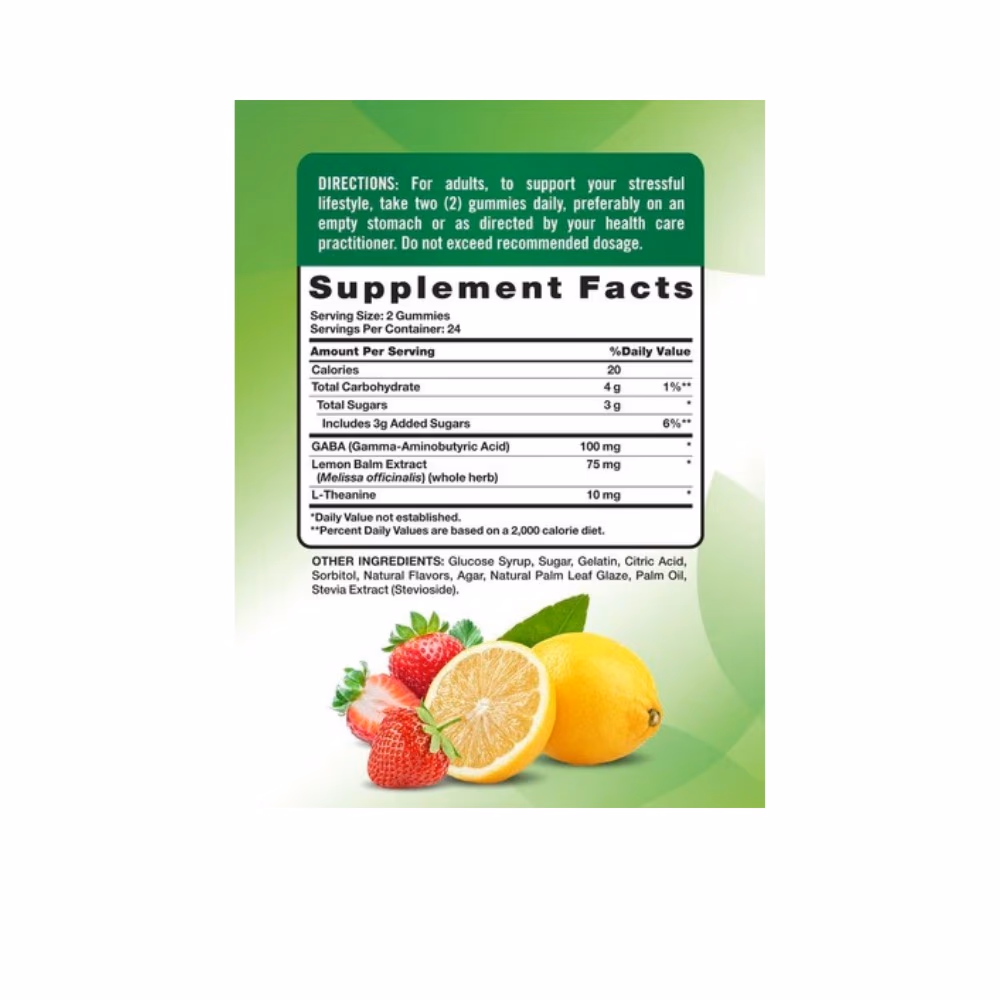 Nature's Truth Stress Support Lemon & Strawberry- 60 Gummies  4