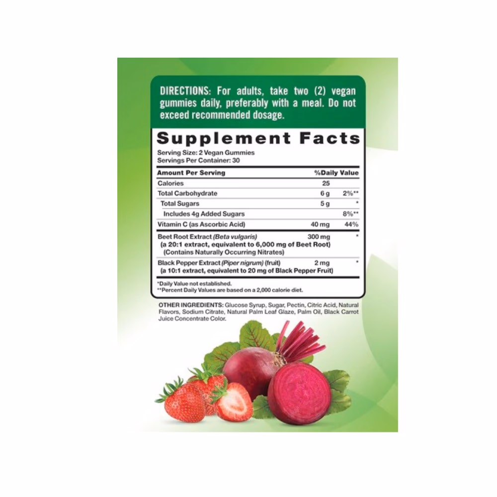 Nature's Truth Superfood Beet Root Strawberry Gummies 60s  5