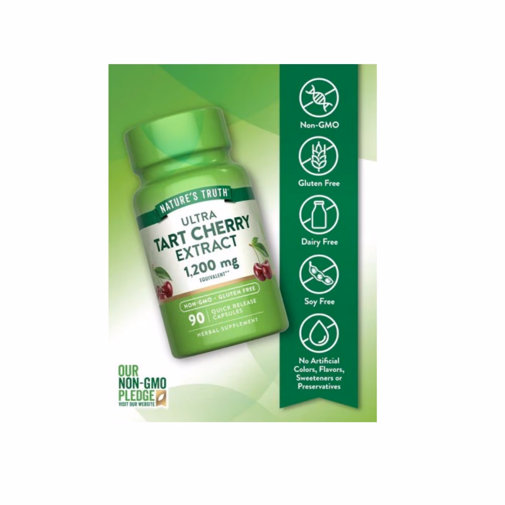 Nature's Truth Tart Cherry Extract 1200mg 90 Caps 4