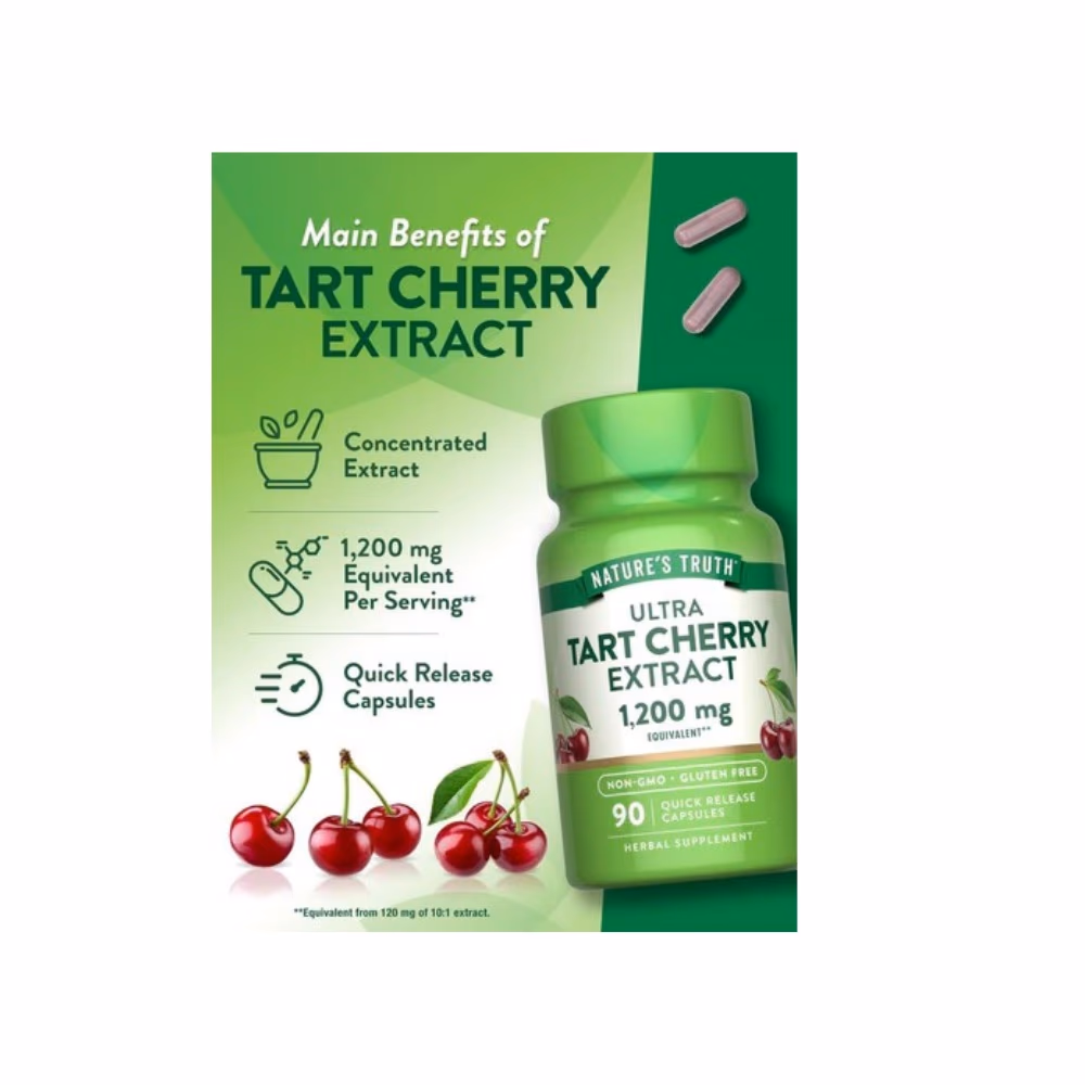 Nature's Truth Tart Cherry Extract 1200mg 90 Caps 3