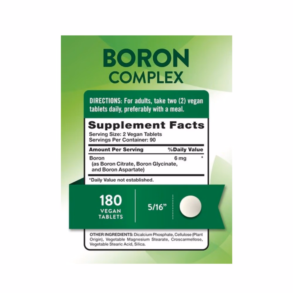 Nature's Truth Triple Action Boron Complex 6mg Tablets 5