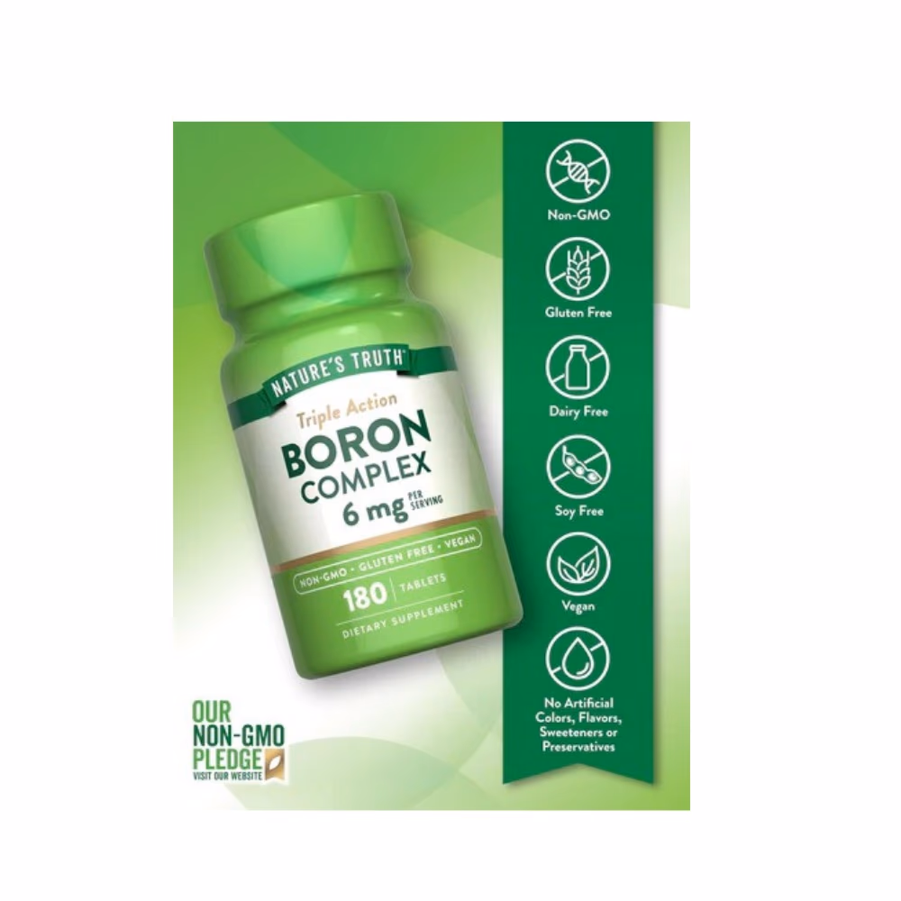 Nature's Truth Triple Action Boron Complex 6mg Tablets 2