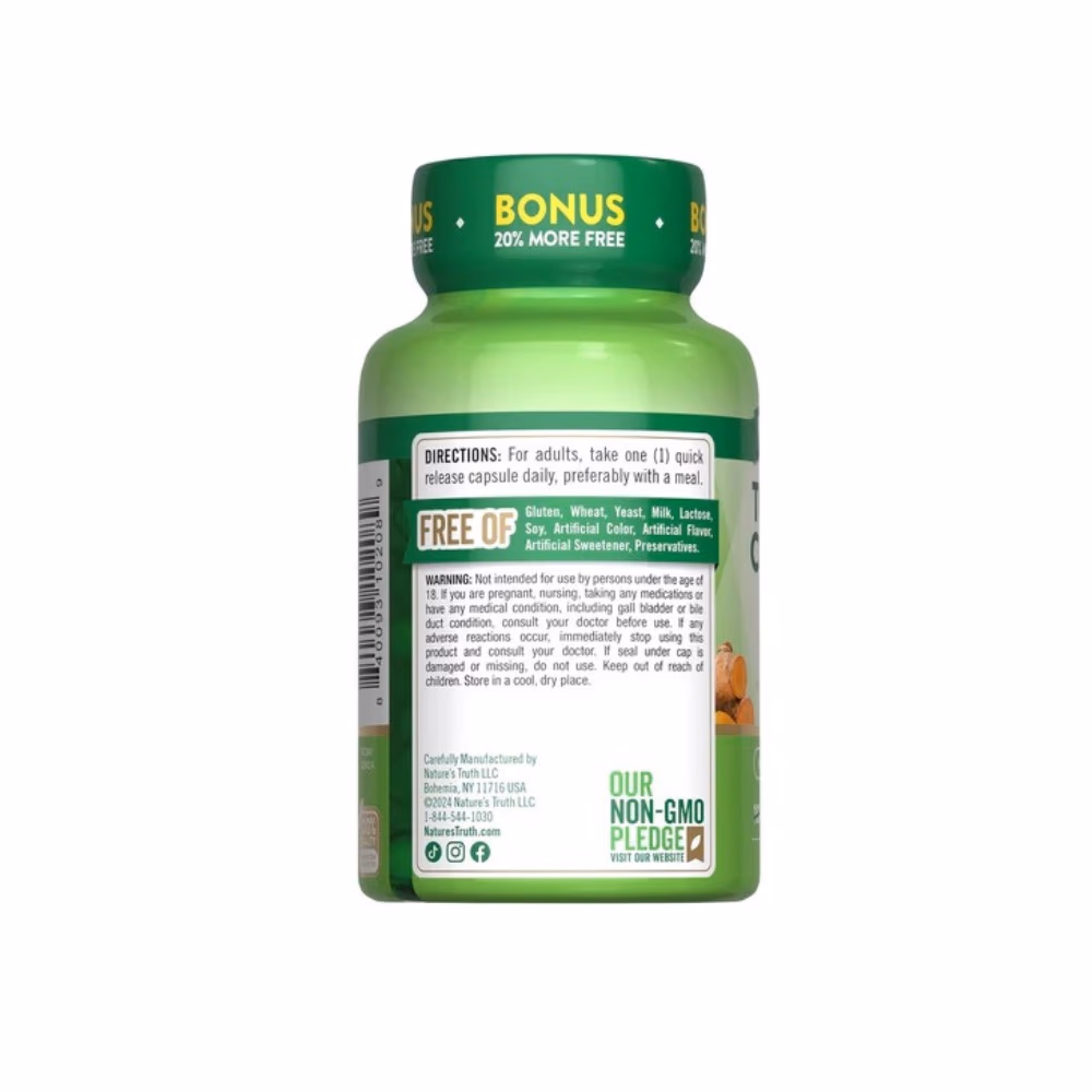Nature's Truth Turmeric Curcumin 500mg 120 Caps 3