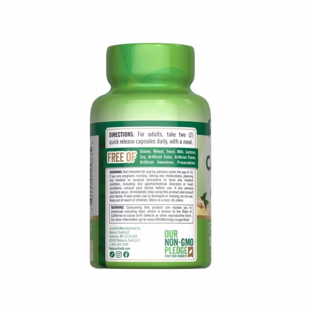 Nature's Truth Ultra Max Cayenne + Ginger Root 100 Caps 5