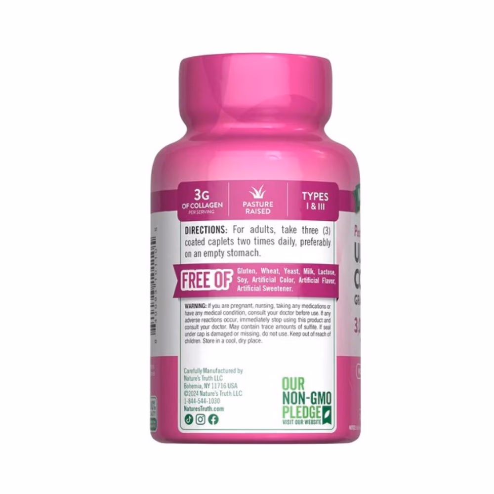 Nature's Truth Ultra Collagen 3000mg Type 1 & 3 90 Caplets 5