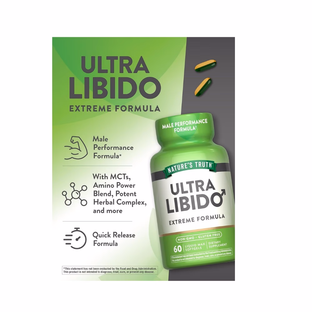 Nature's Truth Ultra Libido 60 Softgels 4