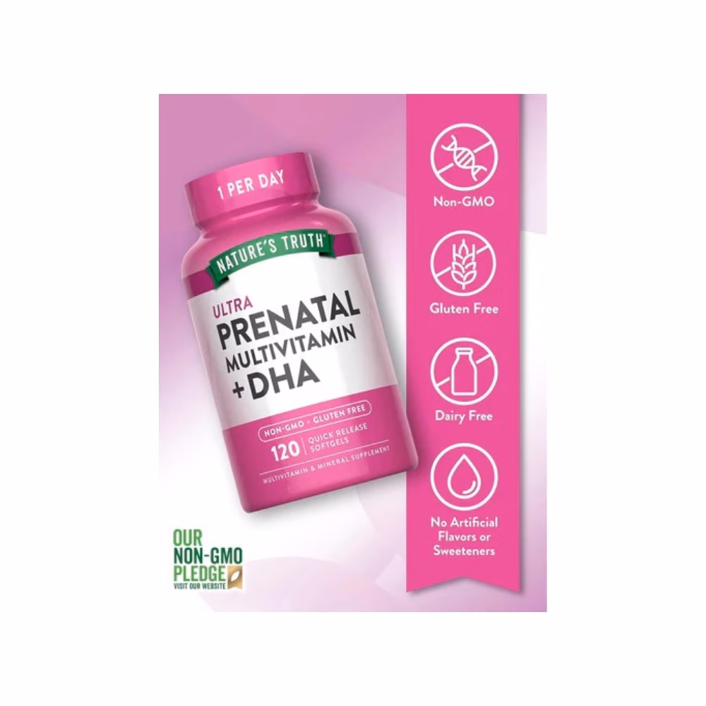 Nature's Truth Ultra Prenatal + DHA Softgels 120s 5