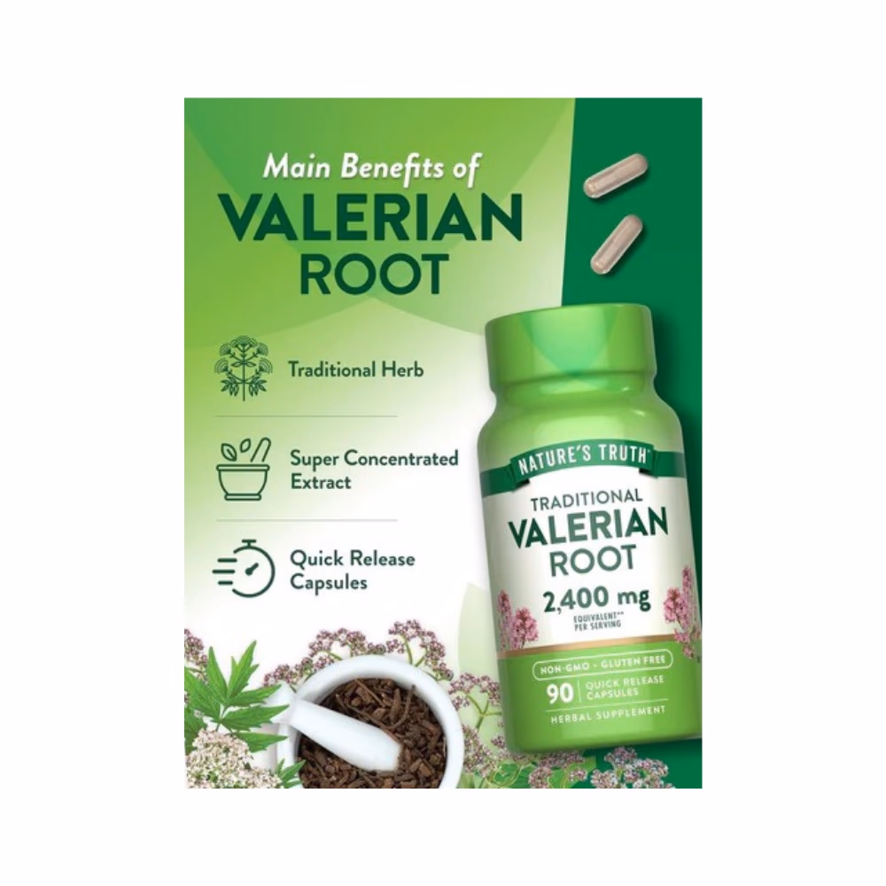 Nature's Truth Valerian Root 2400mg Tablet 90s 3