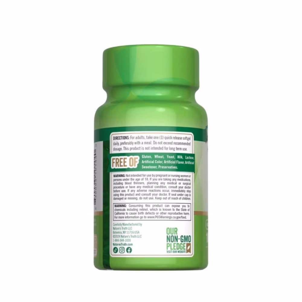 Nature's Truth Vitamin A 10,000 IU 100 Softgels 2
