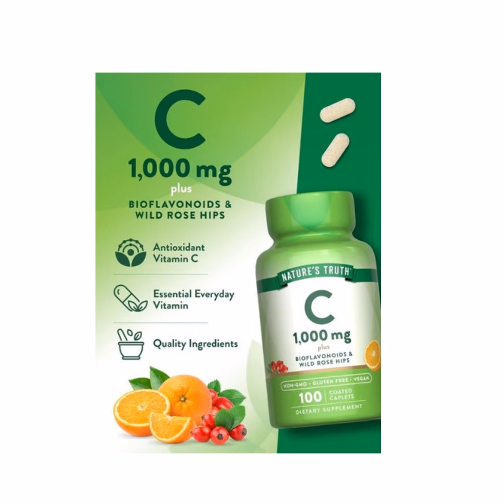 Natures Truth Vitamin C 1000mg Plus Bioflavonoids 100 Capsules 5