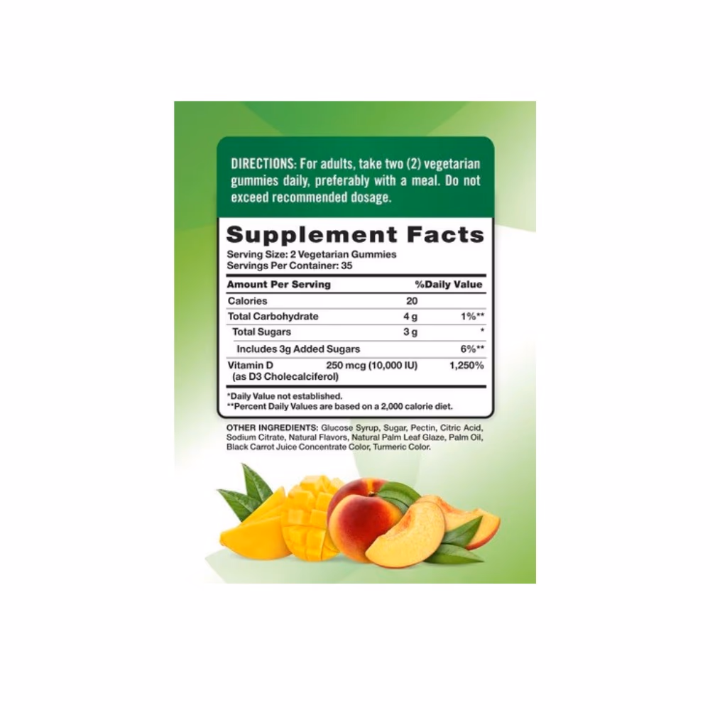 Nature's Truth Vitamin D3 10,000 IU Gummies 70s 3