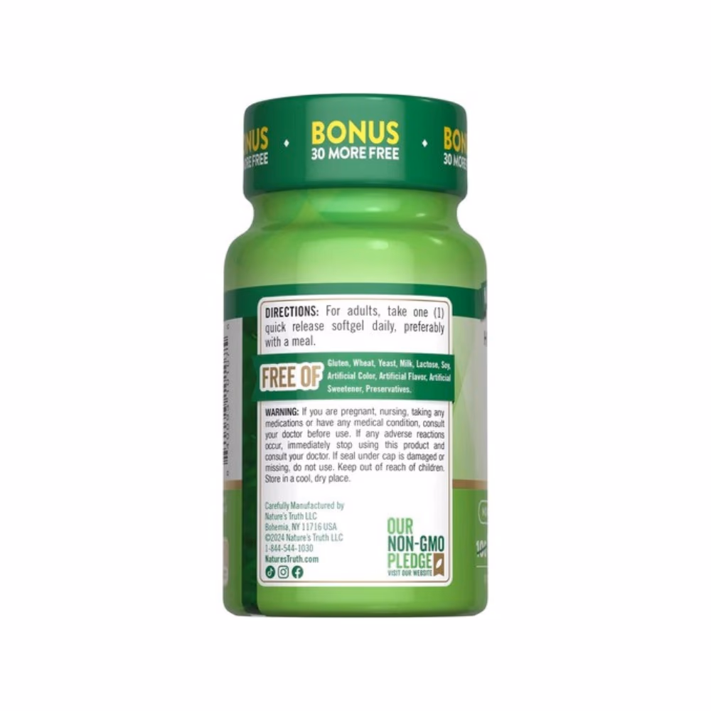 Nature's Truth Vitamin D3 5000 IU 130 Softgels 4