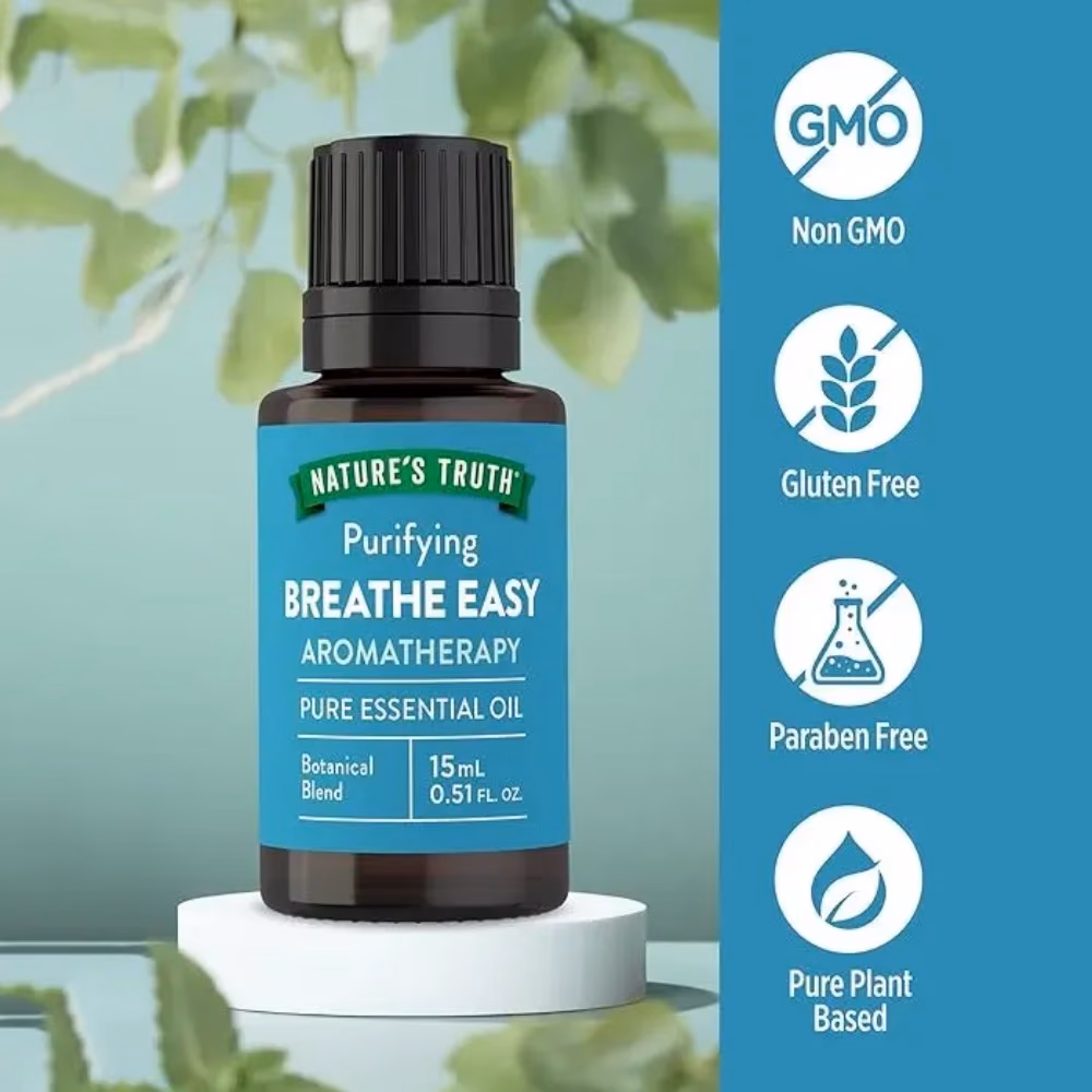 Natures Truth Breathe Easy Aromatherapy Pure Essential Oil - 15ml 2