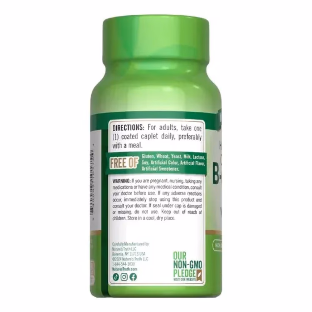 Natures Truth Complete B-Complex Plus Vitamin C - 100 Capsules 3