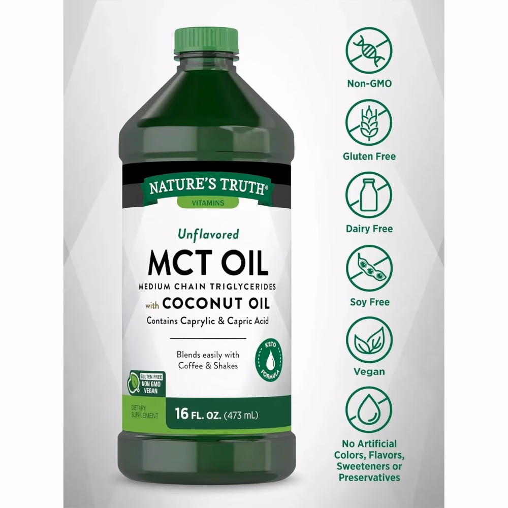 Natures Truth MCT Oil With Coconut Oil - 473ml 4