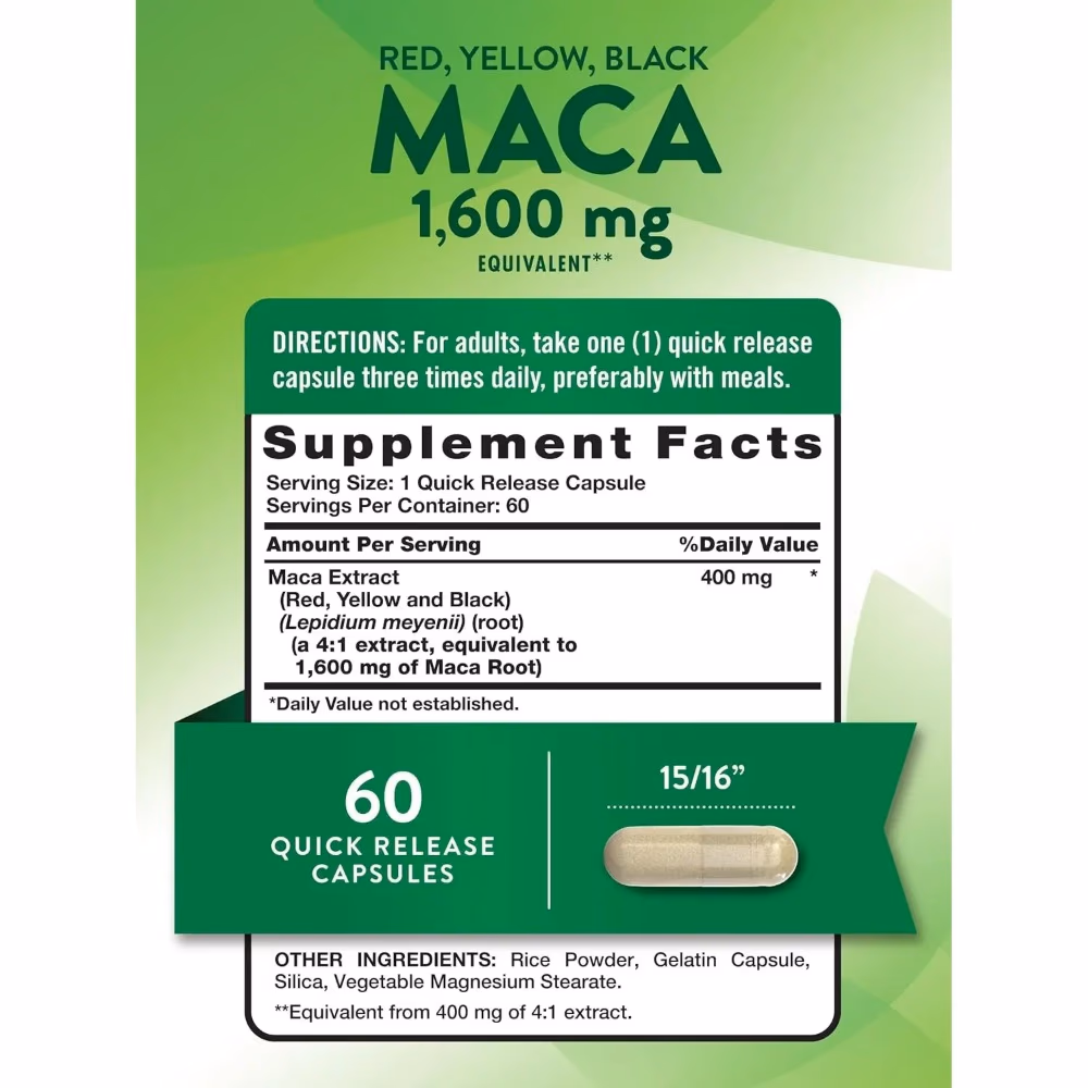 Natures Truth Maca 1600Mg - 60 Capsules 4