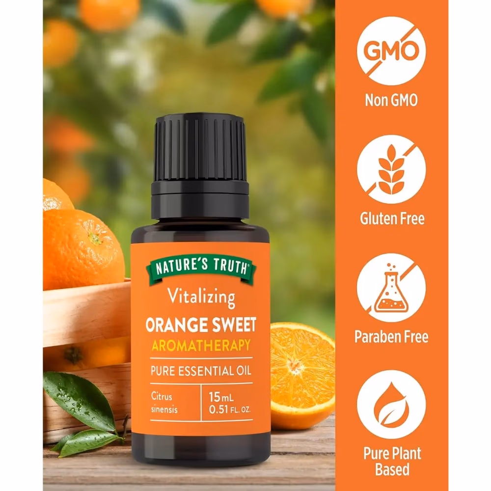 Natures Truth Orange Sweet Aromatherapy Pure Essential Oil - 15ml 5
