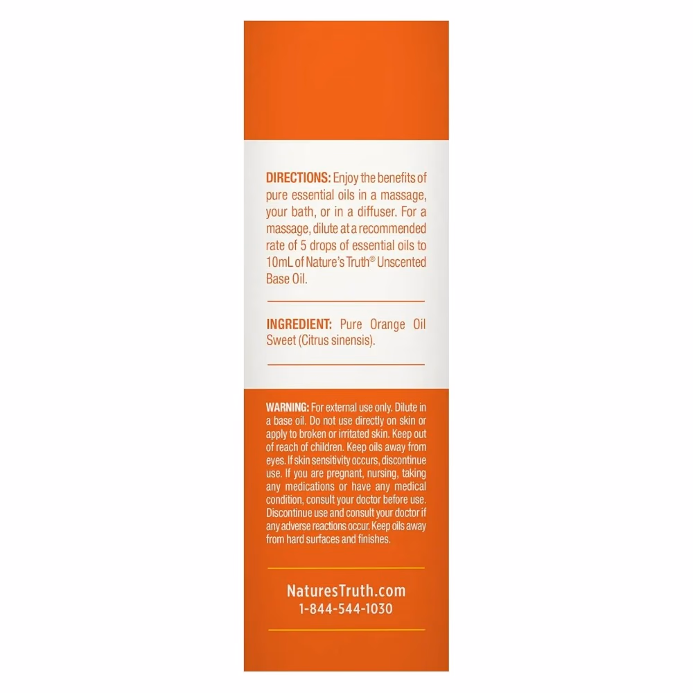 Natures Truth Orange Sweet Aromatherapy Pure Essential Oil - 15ml 4
