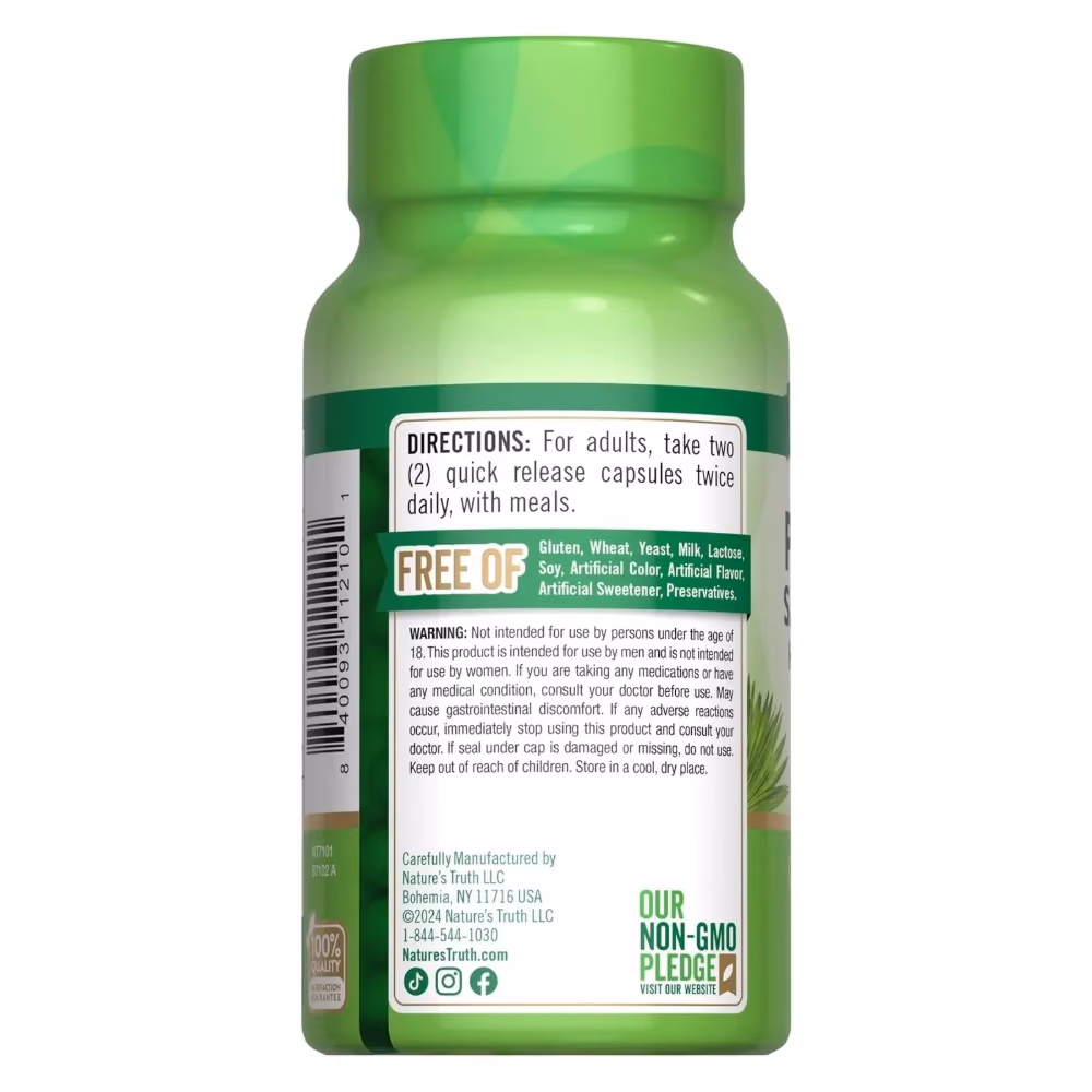 Natures Truth ProstAid Saw Palmetto - 60 Capsules 5