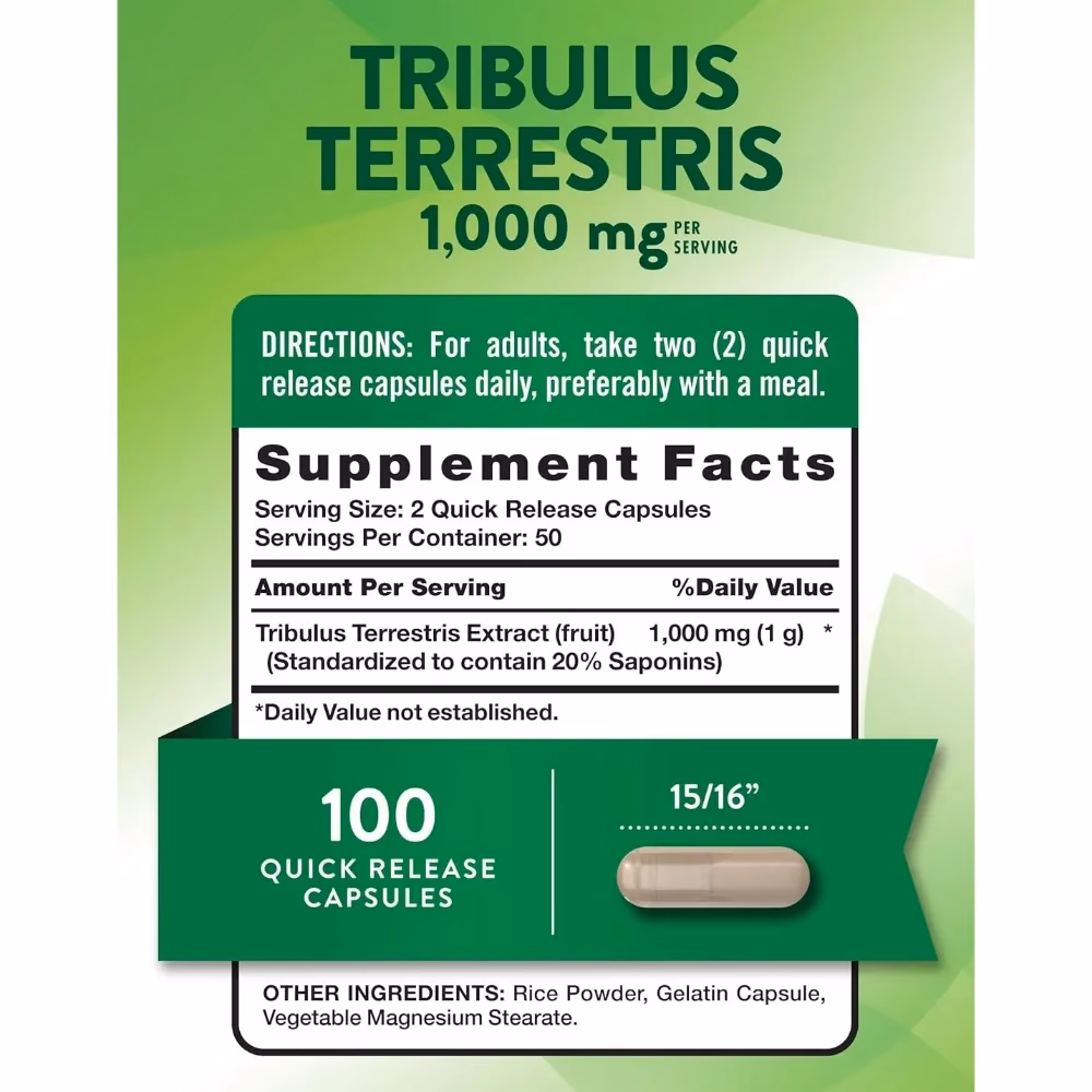 Natures Truth Tribulus Terrestris 1000Mg - 100 Capsule 3