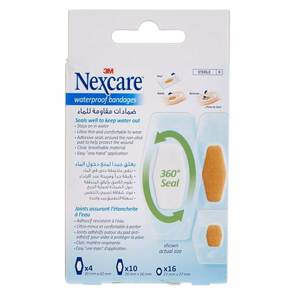 Nexcare Aqua Clear Waterproof Bandages – 30-Pack 2